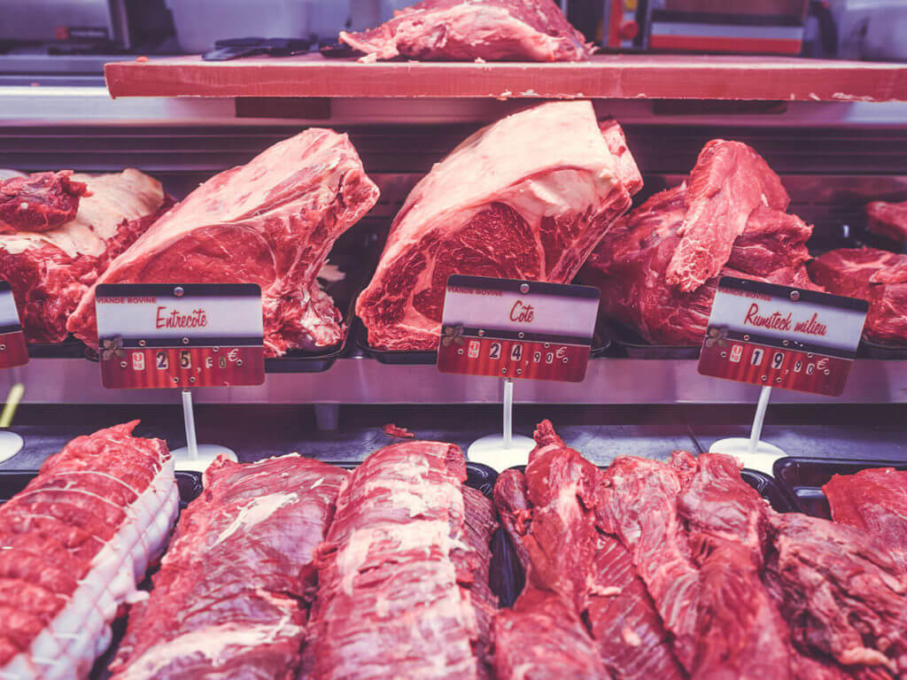Meat Butcher Display