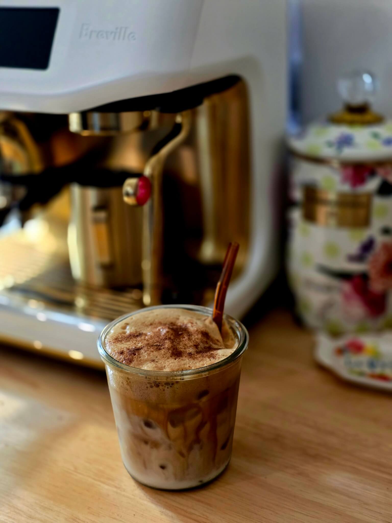 Vanilla Bean Brown Sugar Honey Espresso Iced Latte